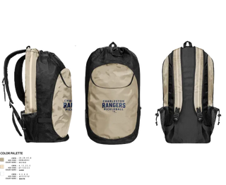 Gear Bag, Charleston Rangers Pickleball, Tennis, Teamtime, Team time, sublimation, custom sports apparel, team uniforms, spirit wear, spiritwear, sports uniforms, custom shirts, team store, custom team store, fundraiser sports, apparel fundraiser