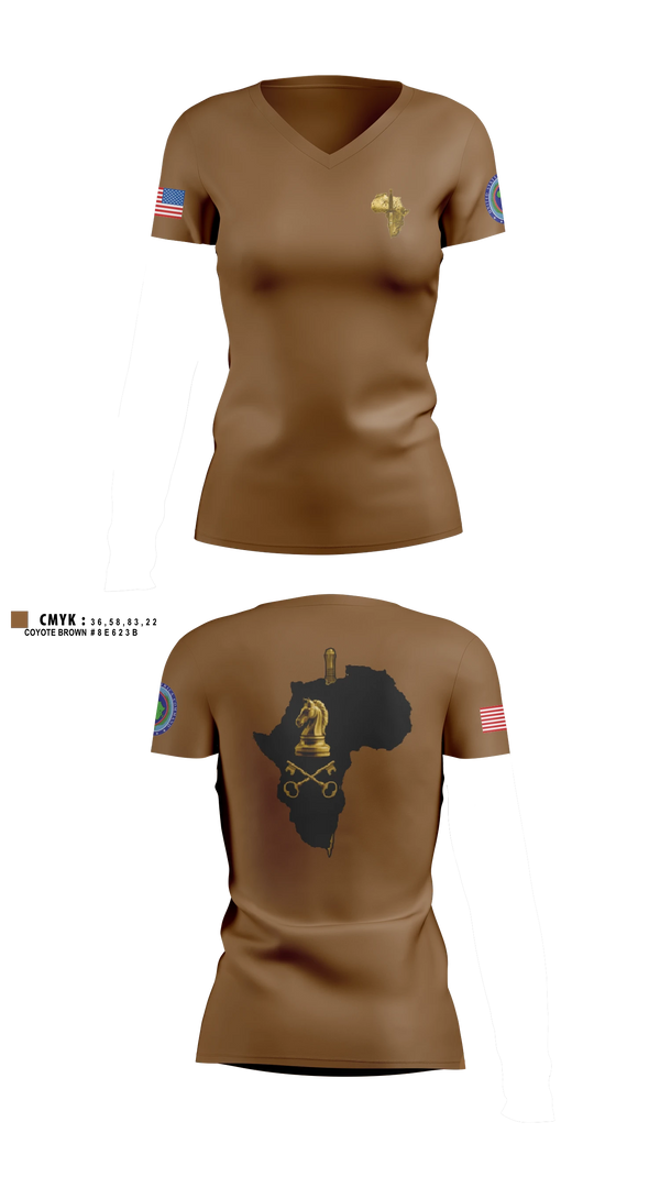 Womens Short Sleeve Vneck Shirt, ACJ2X, Army, Teamtime, Team time, sublimation, custom sports apparel, team uniforms, spirit wear, spiritwear, sports uniforms, custom shirts, team store, custom team store, fundraiser sports, apparel fundraiser