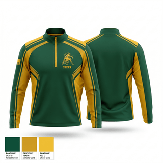 Quarter Zip Jacket, San Marin Mustngs, Cheer, Teamtime, Team time, sublimation, custom sports apparel, team uniforms, spirit wear, spiritwear, sports uniforms, custom shirts, team store, custom team store, fundraiser sports, apparel fundraiser
