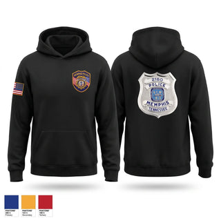 Hoodie, Crump Station (Memphis Police Department), Police, Teamtime, Team time, sublimation, custom sports apparel, team uniforms, spirit wear, spiritwear, sports uniforms, custom shirts, team store, custom team store, fundraiser sports, apparel fundraiser