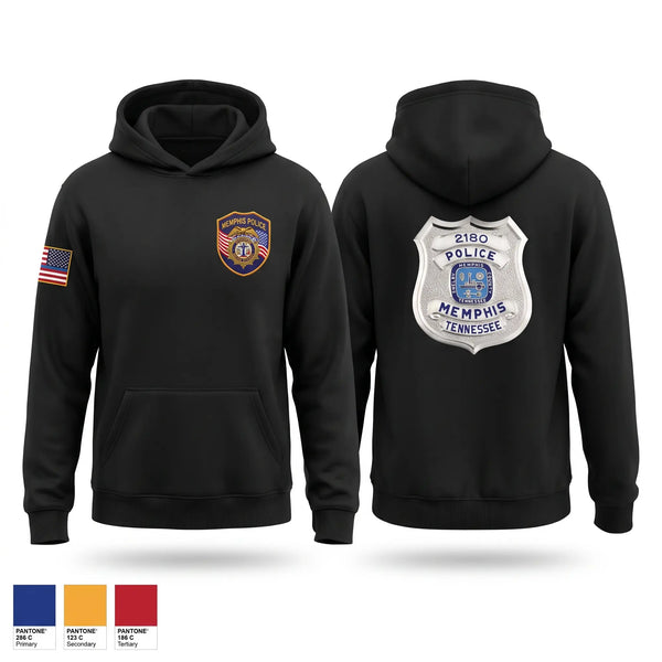 Hoodie, Crump Station (Memphis Police Department), Police, Teamtime, Team time, sublimation, custom sports apparel, team uniforms, spirit wear, spiritwear, sports uniforms, custom shirts, team store, custom team store, fundraiser sports, apparel fundraiser