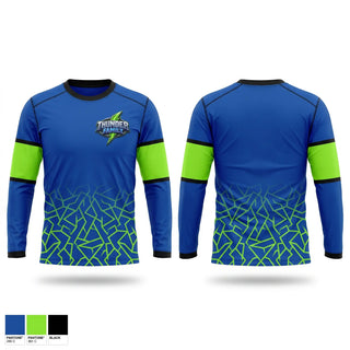 Long Sleeve Performance Shirt, Mt View Thunder, Men's Basketball, Teamtime, Team time, sublimation, custom sports apparel, team uniforms, spirit wear, spiritwear, sports uniforms, custom shirts, team store, custom team store, fundraiser sports, apparel fundraiser