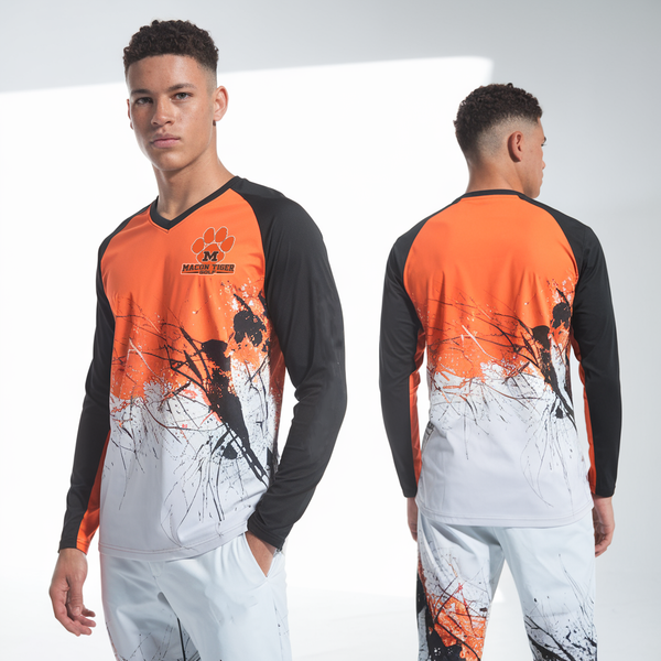 Long Sleeve Performance Shirt, Macon Tiger Golf, Golf, Teamtime, Team time, sublimation, custom sports apparel, team uniforms, spirit wear, spiritwear, sports uniforms, custom shirts, team store, custom team store, fundraiser sports, apparel fundraiser
