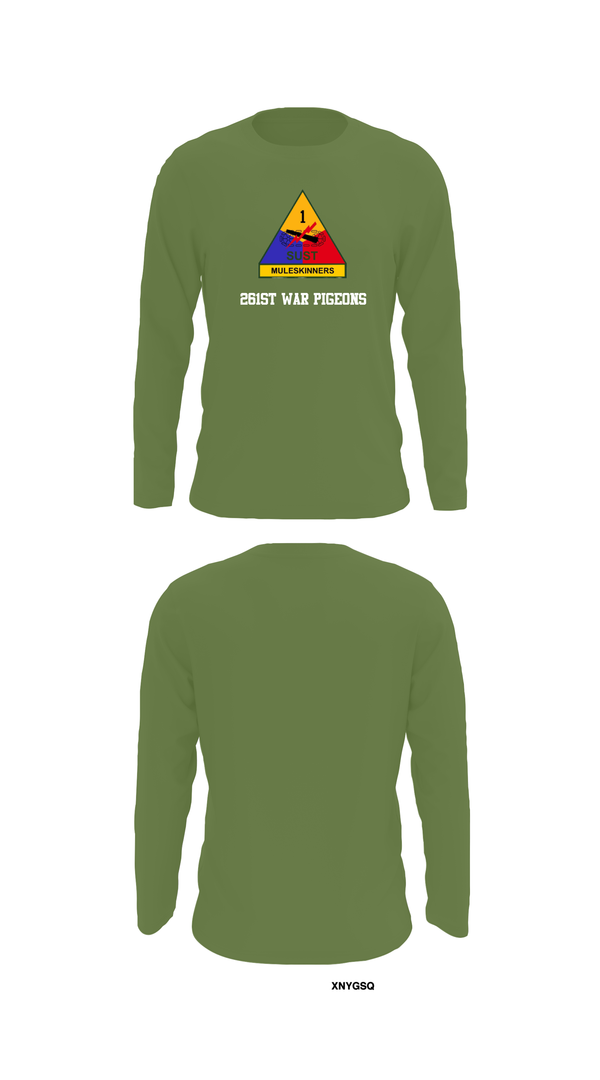 Long Sleeve Performance Shirt, 261st War Pigeons, Army, Teamtime, Team time, sublimation, custom sports apparel, team uniforms, spirit wear, spiritwear, sports uniforms, custom shirts, team store, custom team store, fundraiser sports, apparel fundraiser