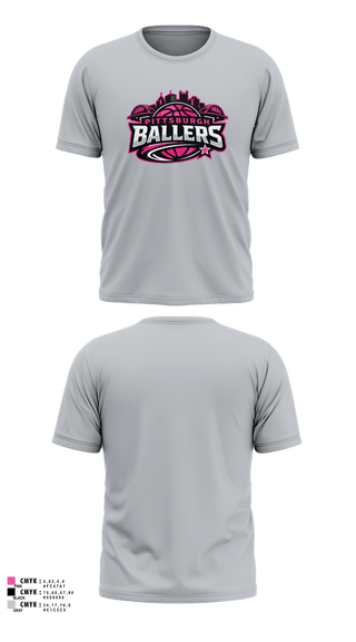 Short Sleeve Performance Shirt, Pittsburgh Ballers, Women's Basketball, Teamtime, Team time, sublimation, custom sports apparel, team uniforms, spirit wear, spiritwear, sports uniforms, custom shirts, team store, custom team store, fundraiser sports, apparel fundraiser