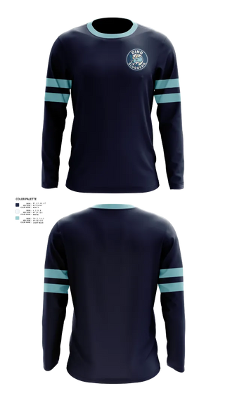 Long Sleeve Performance Shirt, Dino Sluggers, Baseball, Teamtime, Team time, sublimation, custom sports apparel, team uniforms, spirit wear, spiritwear, sports uniforms, custom shirts, team store, custom team store, fundraiser sports, apparel fundraiser