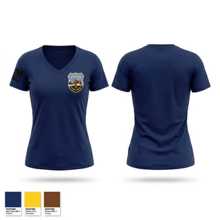 Womens Short Sleeve Vneck Shirt, Schenectady Police Department, Police, Teamtime, Team time, sublimation, custom sports apparel, team uniforms, spirit wear, spiritwear, sports uniforms, custom shirts, team store, custom team store, fundraiser sports, apparel fundraiser