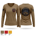 NTAG Nashville Women's Long Sleeve V-neck Shirt - 1
