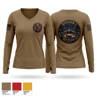 Womens Long Sleeve Vneck Shirt, NTAG Nashville, Navy, Teamtime, Team time, sublimation, custom sports apparel, team uniforms, spirit wear, spiritwear, sports uniforms, custom shirts, team store, custom team store, fundraiser sports, apparel fundraiser