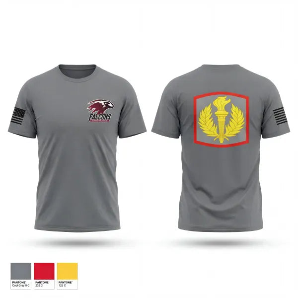 Old School Cotton Feel Shirt, Van Horn JROTC, Army, Teamtime, Team time, sublimation, custom sports apparel, team uniforms, spirit wear, spiritwear, sports uniforms, custom shirts, team store, custom team store, fundraiser sports, apparel fundraiser