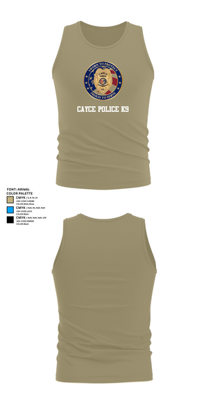 Tank Top, Cayce Police K9, , Teamtime, Team time, sublimation, custom sports apparel, team uniforms, spirit wear, spiritwear, sports uniforms, custom shirts, team store, custom team store, fundraiser sports, apparel fundraiser