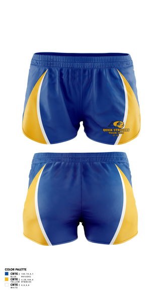 Track Shorts, Quick Striders, Track & Field, Teamtime, Team time, sublimation, custom sports apparel, team uniforms, spirit wear, spiritwear, sports uniforms, custom shirts, team store, custom team store, fundraiser sports, apparel fundraiser