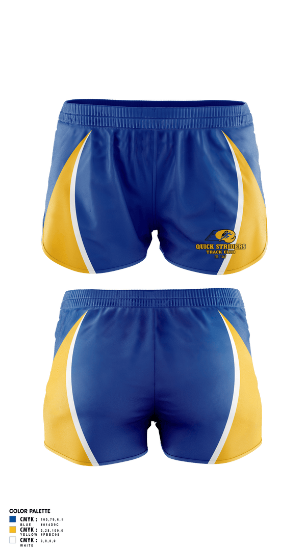 Track Shorts, Quick Striders, Track & Field, Teamtime, Team time, sublimation, custom sports apparel, team uniforms, spirit wear, spiritwear, sports uniforms, custom shirts, team store, custom team store, fundraiser sports, apparel fundraiser
