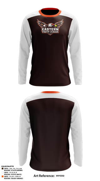 Long Sleeve Performance Shirt, Eastern Youth League, Baseball, Teamtime, Team time, sublimation, custom sports apparel, team uniforms, spirit wear, spiritwear, sports uniforms, custom shirts, team store, custom team store, fundraiser sports, apparel fundraiser