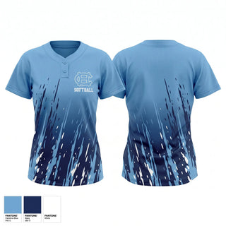 Two Button Softball Jersey, Cape Henlopen HS, Softball, Teamtime, Team time, sublimation, custom sports apparel, team uniforms, spirit wear, spiritwear, sports uniforms, custom shirts, team store, custom team store, fundraiser sports, apparel fundraiser