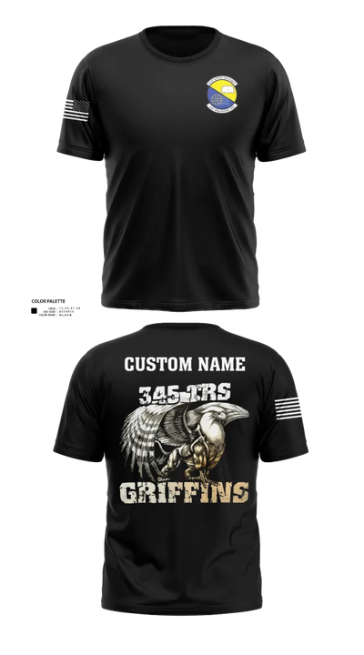 345th TRS 44562231 Short Sleeve Performance Shirt - 10