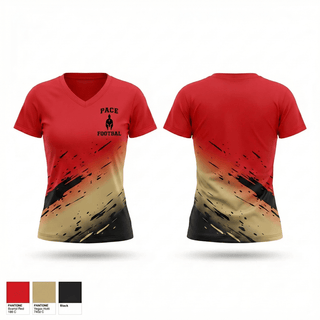 Womens Short Sleeve Vneck Shirt, PACE, , Teamtime, Team time, sublimation, custom sports apparel, team uniforms, spirit wear, spiritwear, sports uniforms, custom shirts, team store, custom team store, fundraiser sports, apparel fundraiser