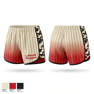 Womens Shorts, Lubbock Sluggers, Baseball, Teamtime, Team time, sublimation, custom sports apparel, team uniforms, spirit wear, spiritwear, sports uniforms, custom shirts, team store, custom team store, fundraiser sports, apparel fundraiser