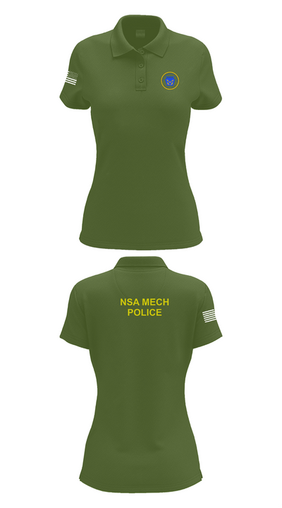 NSA Mechanicsburg 84971329 Women's Short Sleeve Performance Polo  - 52