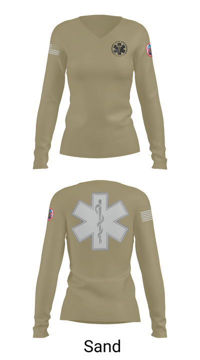 I-STAT EMS 65637212 Women's Long Sleeve V-neck Shirt - 97