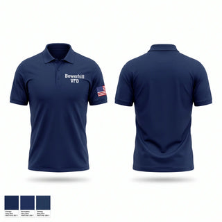 Short Sleeve Performance Polo, Bowerhill VFD, Fire Department, Teamtime, Team time, sublimation, custom sports apparel, team uniforms, spirit wear, spiritwear, sports uniforms, custom shirts, team store, custom team store, fundraiser sports, apparel fundraiser