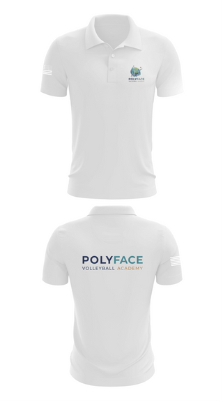 Short Sleeve Performance Polo, PolyFace Volleyball Academy, Women's Volleyball, Teamtime, Team time, sublimation, custom sports apparel, team uniforms, spirit wear, spiritwear, sports uniforms, custom shirts, team store, custom team store, fundraiser sports, apparel fundraiser