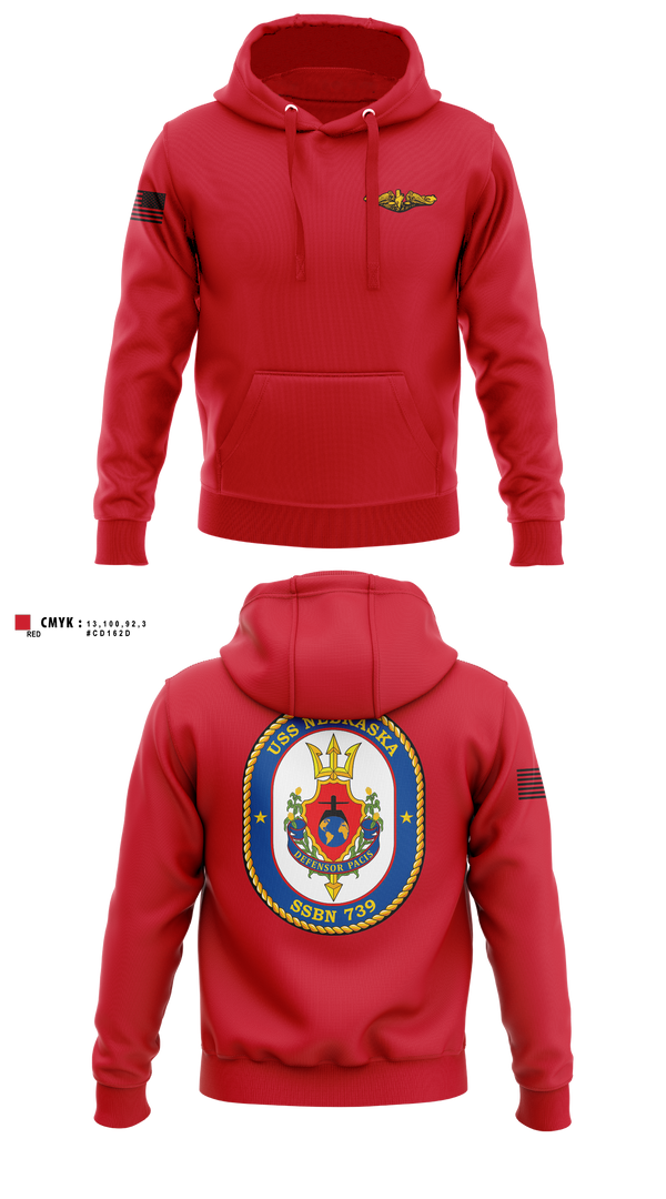 Hoodie, USS Nebraska, Navy, Teamtime, Team time, sublimation, custom sports apparel, team uniforms, spirit wear, spiritwear, sports uniforms, custom shirts, team store, custom team store, fundraiser sports, apparel fundraiser