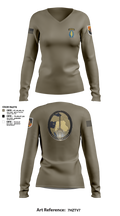 5th Special Forces Group 48922041 Women's Long Sleeve V-neck Shirt - 1