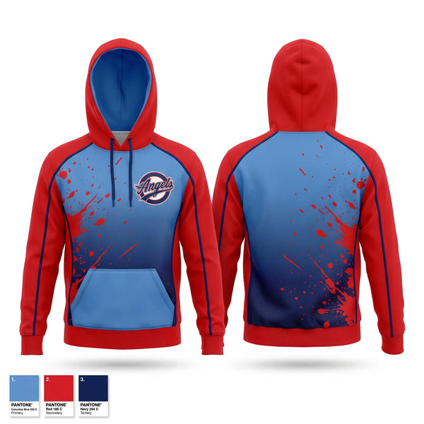 Hoodie, Angels, Softball, Teamtime, Team time, sublimation, custom sports apparel, team uniforms, spirit wear, spiritwear, sports uniforms, custom shirts, team store, custom team store, fundraiser sports, apparel fundraiser