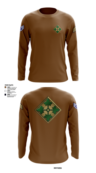 Long Sleeve Performance Shirt, 4th infantry division, Army, Teamtime, Team time, sublimation, custom sports apparel, team uniforms, spirit wear, spiritwear, sports uniforms, custom shirts, team store, custom team store, fundraiser sports, apparel fundraiser