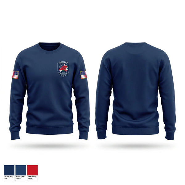 Crew Neck Sweatshirt, Roseland First Aid Squad, EMS/EMT, Teamtime, Team time, sublimation, custom sports apparel, team uniforms, spirit wear, spiritwear, sports uniforms, custom shirts, team store, custom team store, fundraiser sports, apparel fundraiser