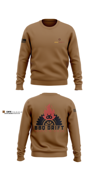 Crew Neck Sweatshirt, BBQ Drift, , Teamtime, Team time, sublimation, custom sports apparel, team uniforms, spirit wear, spiritwear, sports uniforms, custom shirts, team store, custom team store, fundraiser sports, apparel fundraiser