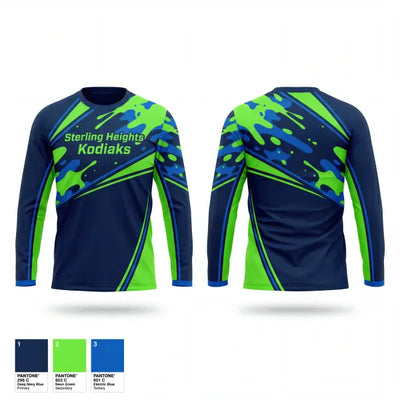 Sterling Heights Kodiaks 71450831 Long Sleeve Performance Shirt 1