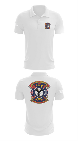 Short Sleeve Performance Polo, Yale Fire Department, Fire Department, Teamtime, Team time, sublimation, custom sports apparel, team uniforms, spirit wear, spiritwear, sports uniforms, custom shirts, team store, custom team store, fundraiser sports, apparel fundraiser