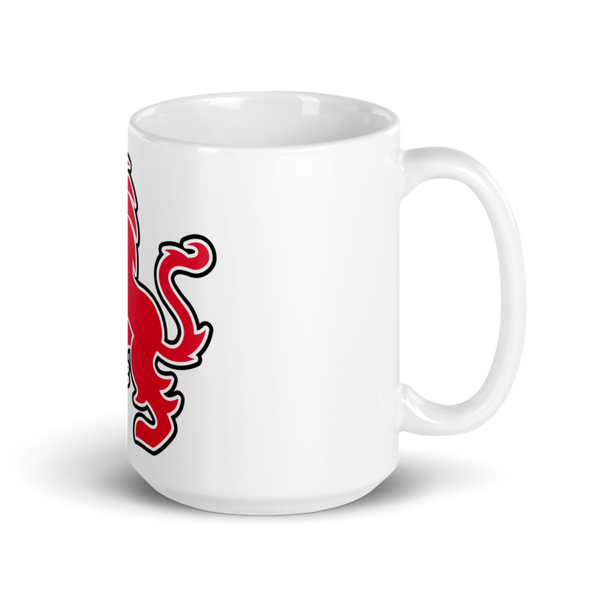 Dulaney Lions Baseball 10641314 White Glossy Mug - Large
