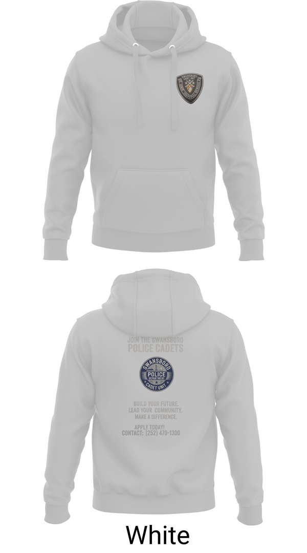 Hoodie, Swansboro police cadets, Police, Teamtime, Team time, sublimation, custom sports apparel, team uniforms, spirit wear, spiritwear, sports uniforms, custom shirts, team store, custom team store, fundraiser sports, apparel fundraiser