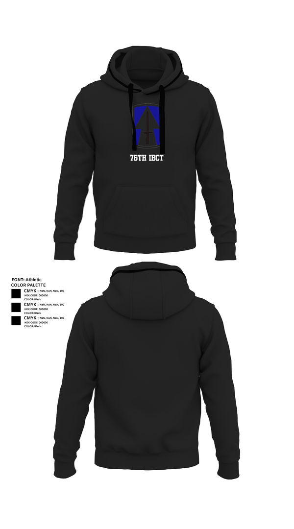 Hoodie, 76th IBCT, , Teamtime, Team time, sublimation, custom sports apparel, team uniforms, spirit wear, spiritwear, sports uniforms, custom shirts, team store, custom team store, fundraiser sports, apparel fundraiser