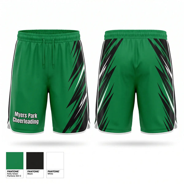 Athletic Shorts With Pockets, Myers Park Cheerleading, Cheer, Teamtime, Team time, sublimation, custom sports apparel, team uniforms, spirit wear, spiritwear, sports uniforms, custom shirts, team store, custom team store, fundraiser sports, apparel fundraiser