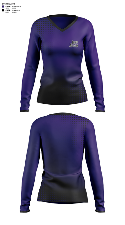Lihue Storm 2552727 Women's Long Sleeve V-neck Shirt - 1