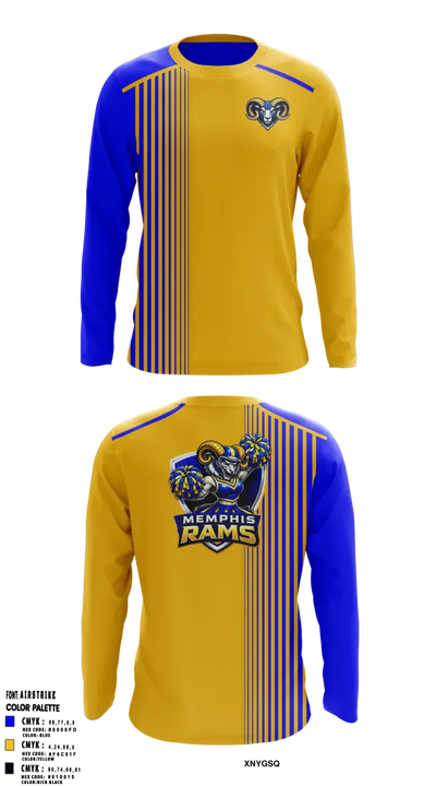 Memphis Rams 44971969 Long Sleeve Performance Shirt 6