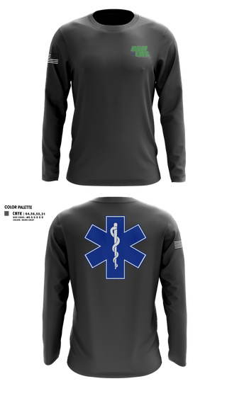 Long Sleeve Performance Shirt, IDALOU EMS, EMS/EMT, Teamtime, Team time, sublimation, custom sports apparel, team uniforms, spirit wear, spiritwear, sports uniforms, custom shirts, team store, custom team store, fundraiser sports, apparel fundraiser