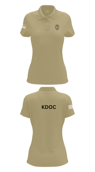 Womens Short Sleeve Performance Polo, KDOC, Police, Teamtime, Team time, sublimation, custom sports apparel, team uniforms, spirit wear, spiritwear, sports uniforms, custom shirts, team store, custom team store, fundraiser sports, apparel fundraiser