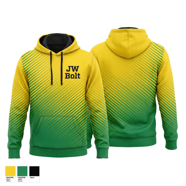 Hoodie, JW Bolt, Track & Field, Teamtime, Team time, sublimation, custom sports apparel, team uniforms, spirit wear, spiritwear, sports uniforms, custom shirts, team store, custom team store, fundraiser sports, apparel fundraiser