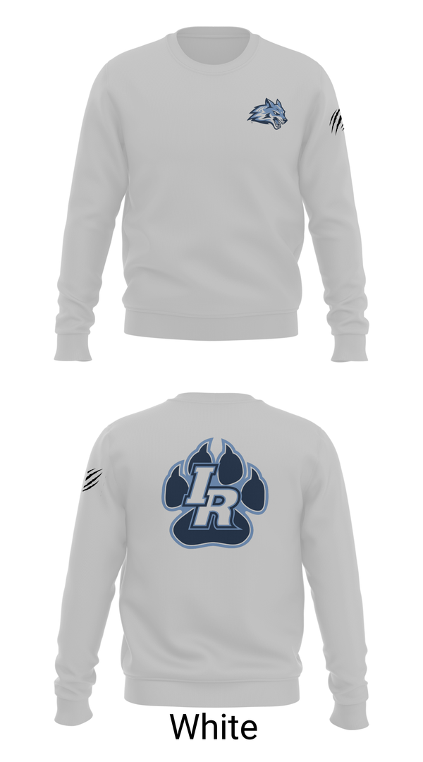 Crew Neck Sweatshirt, Indian River Wolves, Wrestling, Teamtime, Team time, sublimation, custom sports apparel, team uniforms, spirit wear, spiritwear, sports uniforms, custom shirts, team store, custom team store, fundraiser sports, apparel fundraiser