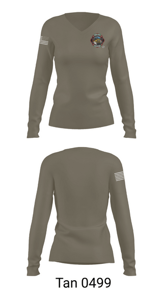 Womens Long Sleeve Vneck Shirt, McNeil Rural Volunteer Fire Department, Fire Department, Teamtime, Team time, sublimation, custom sports apparel, team uniforms, spirit wear, spiritwear, sports uniforms, custom shirts, team store, custom team store, fundraiser sports, apparel fundraiser