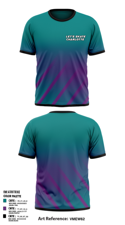 Let’s Skate Charlotte 59434980 Short Sleeve Performance Shirt - 1