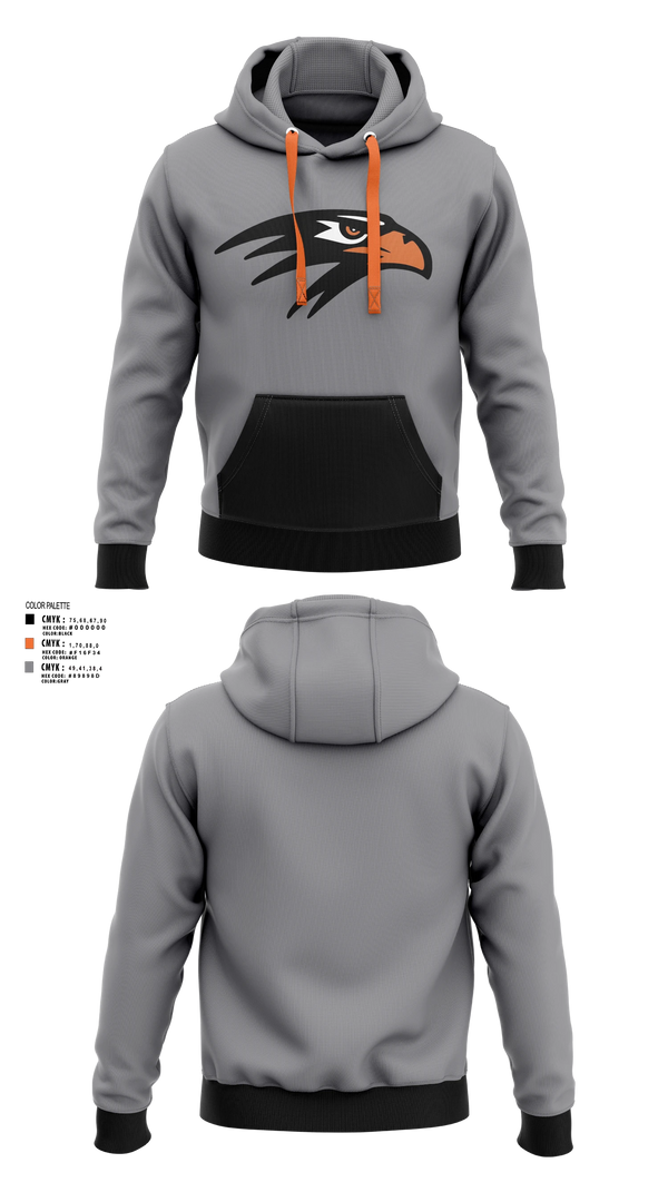 Hoodie, Bloomer Blackhawk'sTrack & Field, Track & Field, Teamtime, Team time, sublimation, custom sports apparel, team uniforms, spirit wear, spiritwear, sports uniforms, custom shirts, team store, custom team store, fundraiser sports, apparel fundraiser
