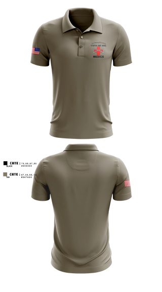 Long Sleeve Performance Polo, 179 HHC Medics, National Guard, Teamtime, Team time, sublimation, custom sports apparel, team uniforms, spirit wear, spiritwear, sports uniforms, custom shirts, team store, custom team store, fundraiser sports, apparel fundraiser