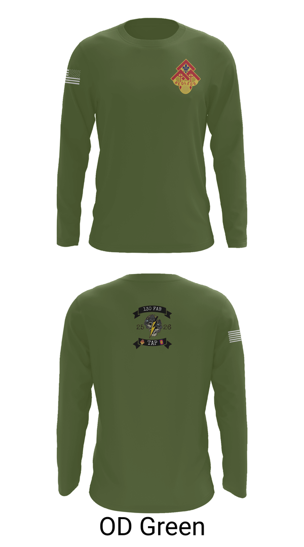 Long Sleeve Performance Shirt, 130th FAB Target Acquisition Platoon, , Teamtime, Team time, sublimation, custom sports apparel, team uniforms, spirit wear, spiritwear, sports uniforms, custom shirts, team store, custom team store, fundraiser sports, apparel fundraiser