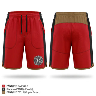 Athletic Shorts With Pockets, Eastern Garrett vol fire & rescue dept, Fire Department, Teamtime, Team time, sublimation, custom sports apparel, team uniforms, spirit wear, spiritwear, sports uniforms, custom shirts, team store, custom team store, fundraiser sports, apparel fundraiser